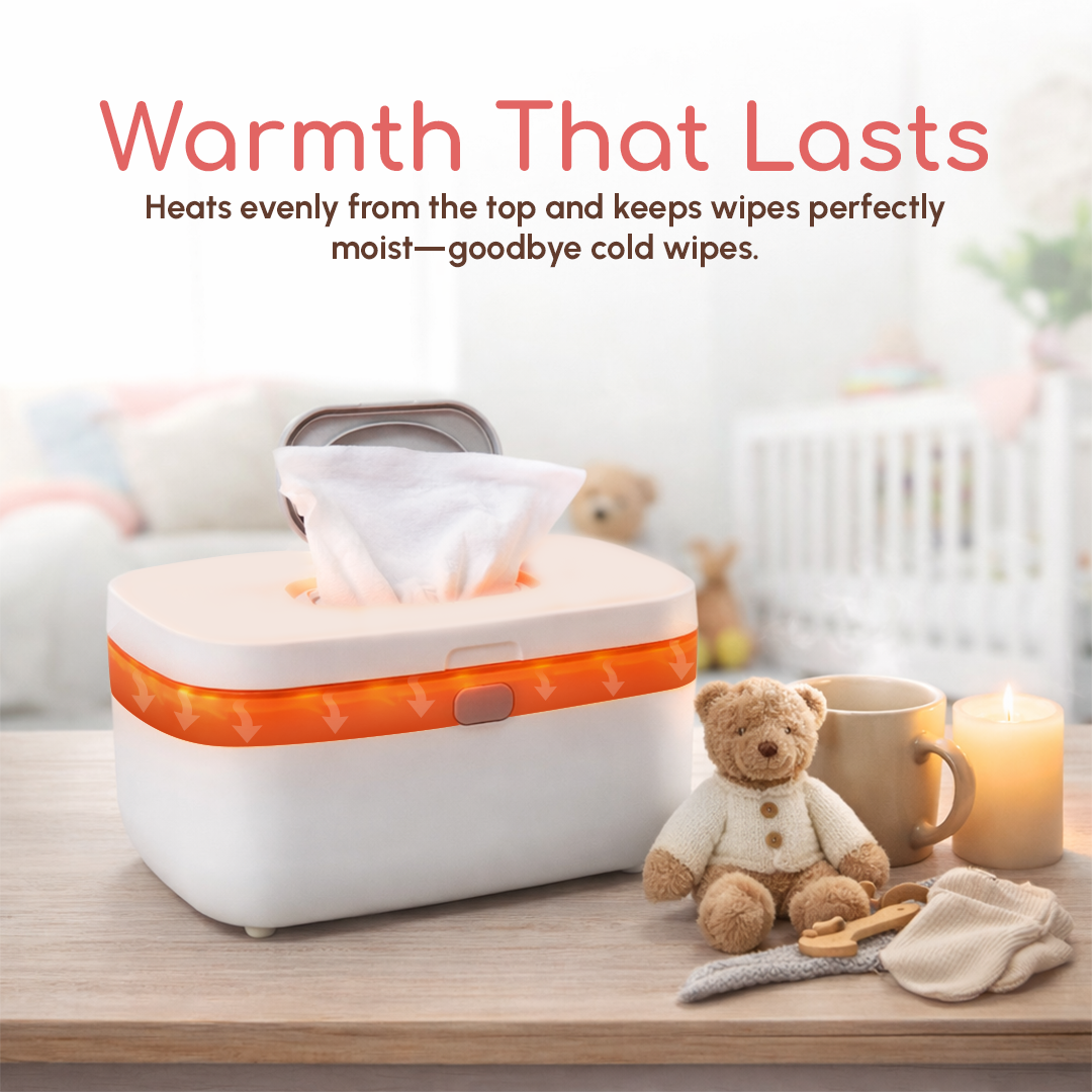 Safe electric wipe warmer for babies