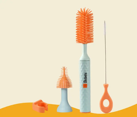 Electric Baby Bottle Cleaning Brush with 360° Power Cleaning & Waterproof Design