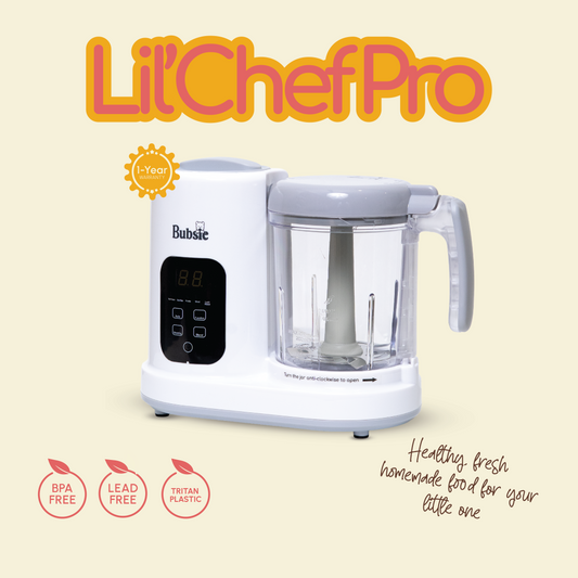 Lil Chef Pro 8-in-1 Baby Food Processor with Steamer, Blender & Self-Clean Function