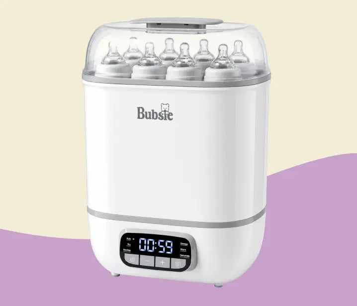 6-in-1 Baby Bottle Sterilizer & Dryer with Steam Sterilization and Milk Warmer